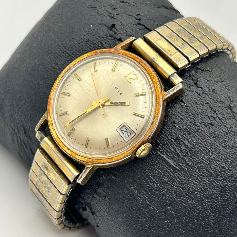 Vintage Timex Mercury Mechanical Wind-up Dress Watch Working New Battery